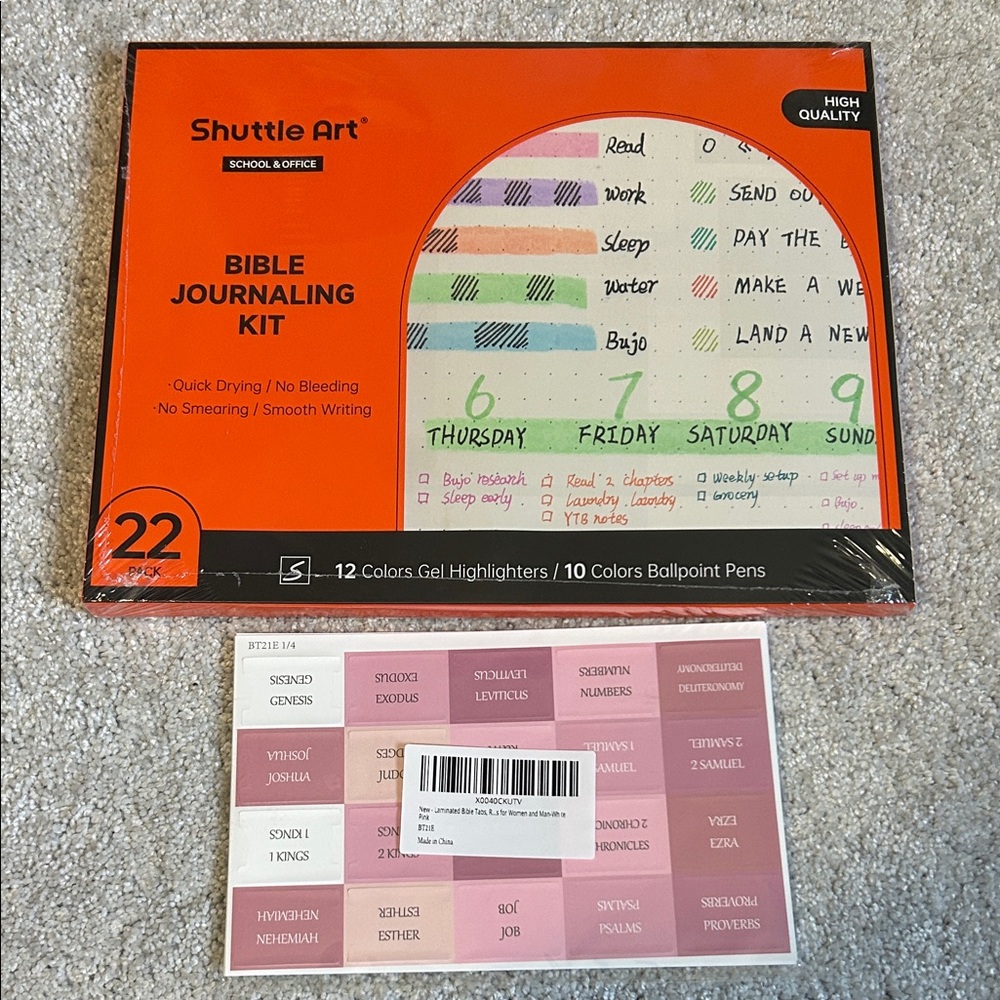 Shuttle Art Bible Journaling Kit - Orange Pack